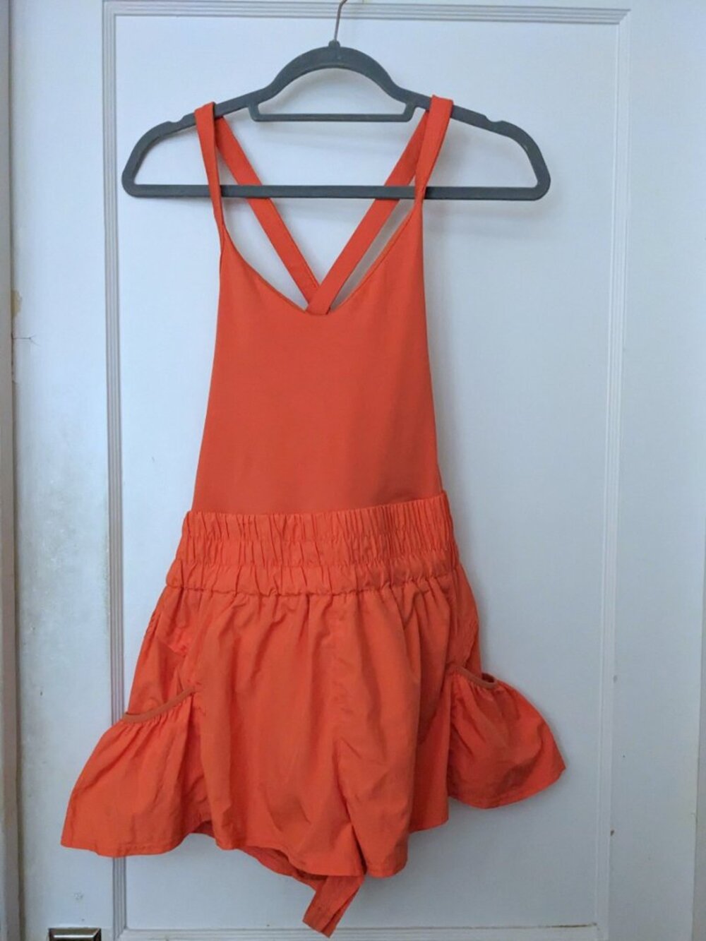 Free People Get Your Flirt On Shortsie Neon Coral Size M - Picture 5 of 10